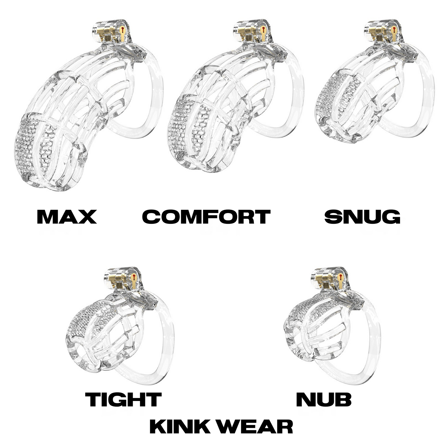 Jaula de castidad COMFORT Cobra (negro)