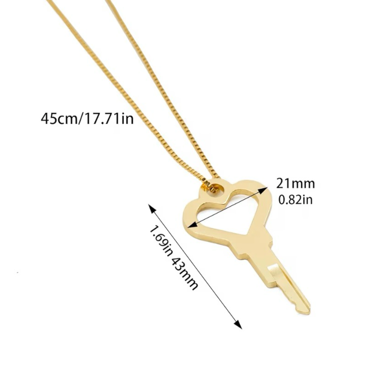 Heart Chastity Key & Lock