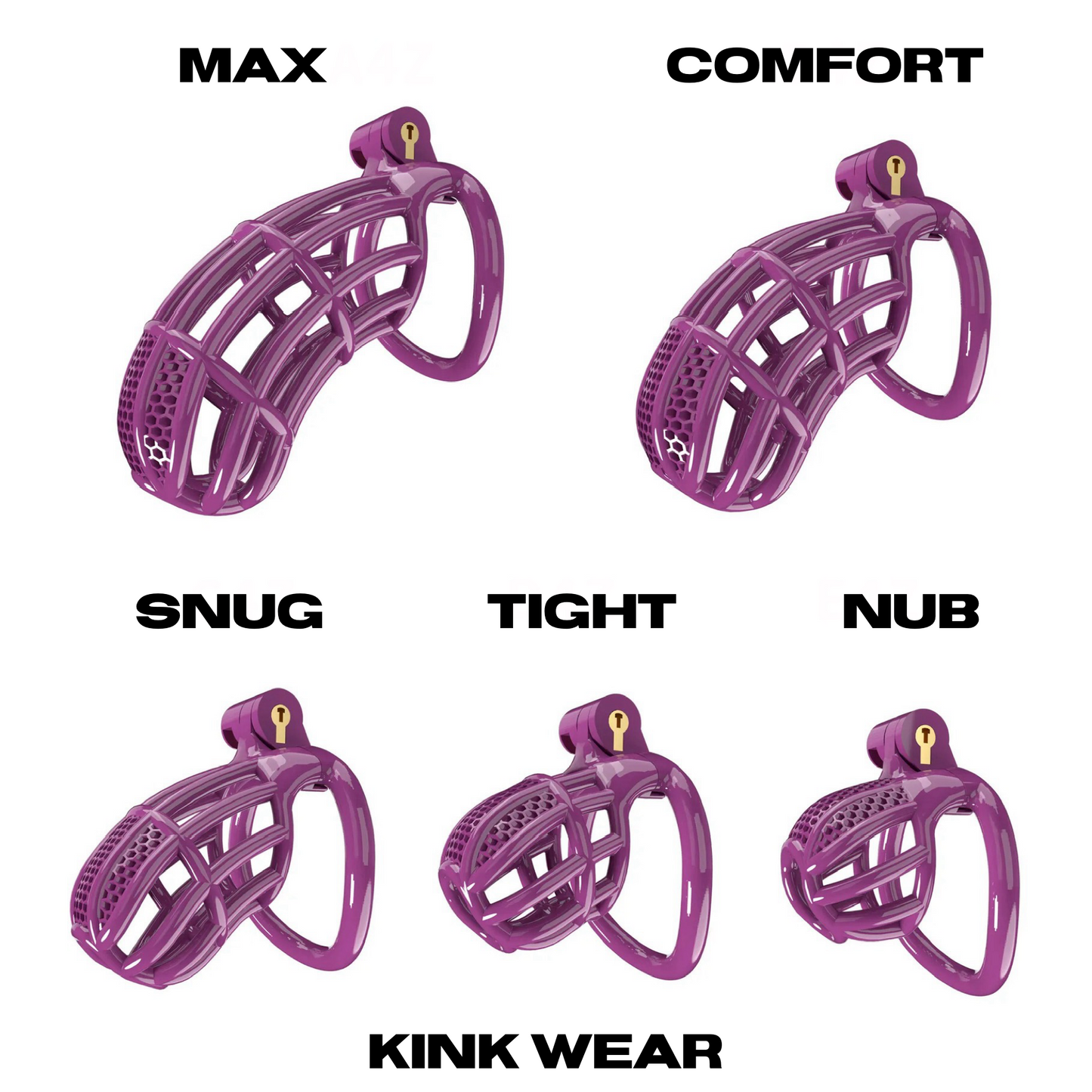 Jaula de Castidad COMFORT (Negro)