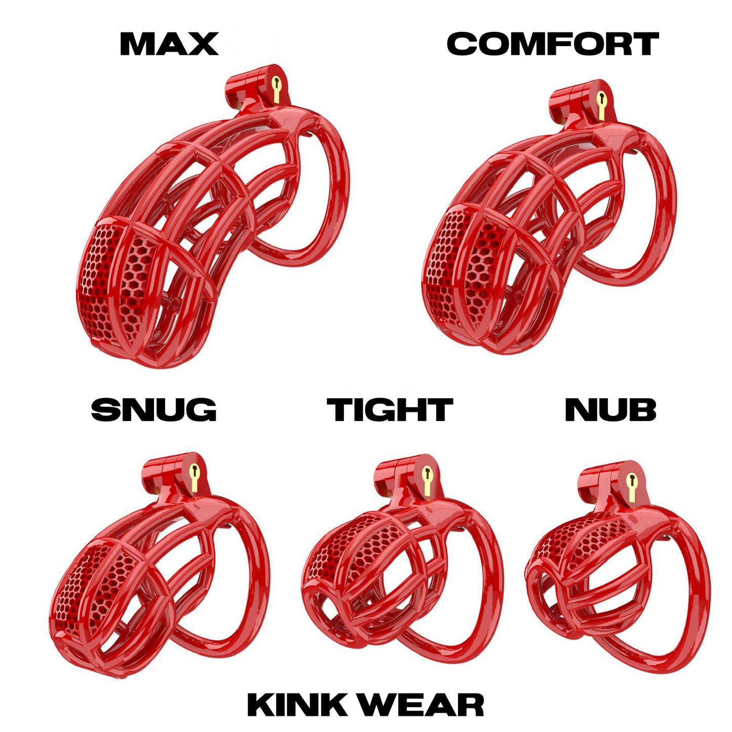 Jaula de Castidad COMFORT (Negro)