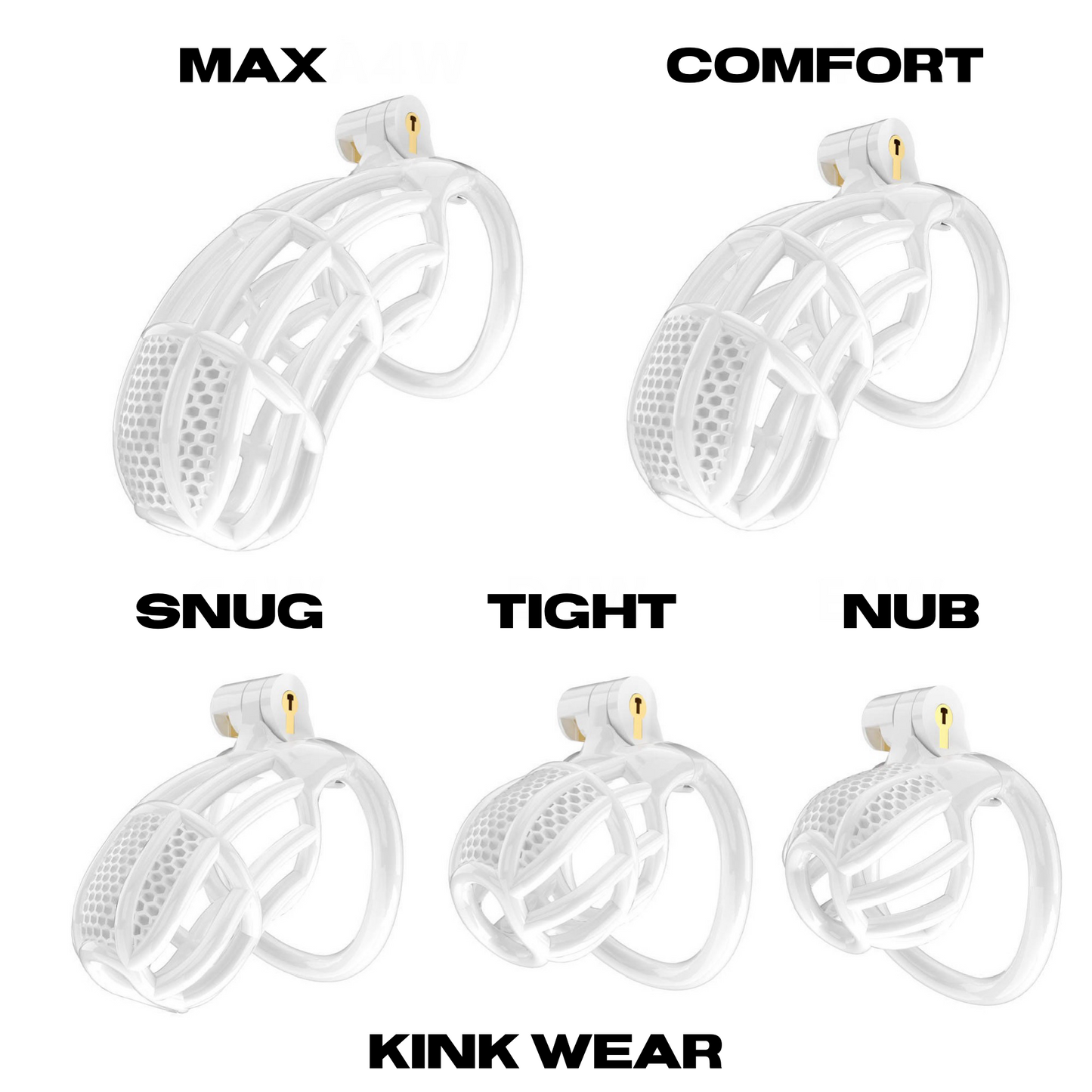 Jaula de Castidad COMFORT (Negro)