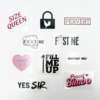 Kinky Temporary Tattoos