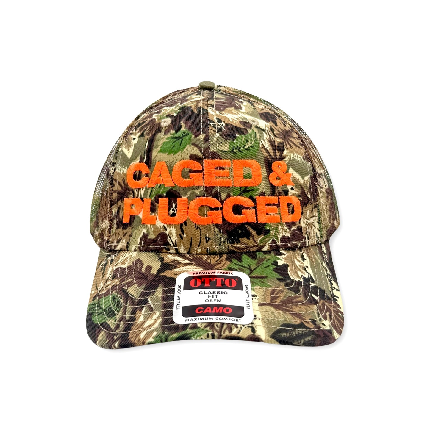 Camo Trucker Mesh Cap - Caged & Plugged