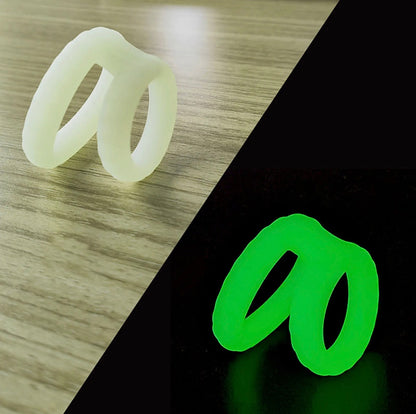 Double Cock Ring (Glow in the Dark)