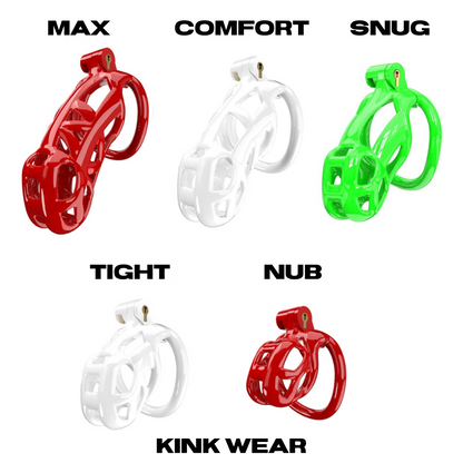 Holiday Bundle Chastity Cage (2 Cages + 2 Belts)