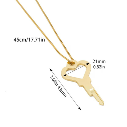 Heart Chastity Key & Lock