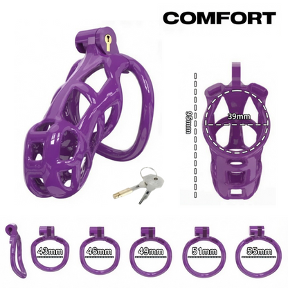 Chastity Cage Eggplant Purple