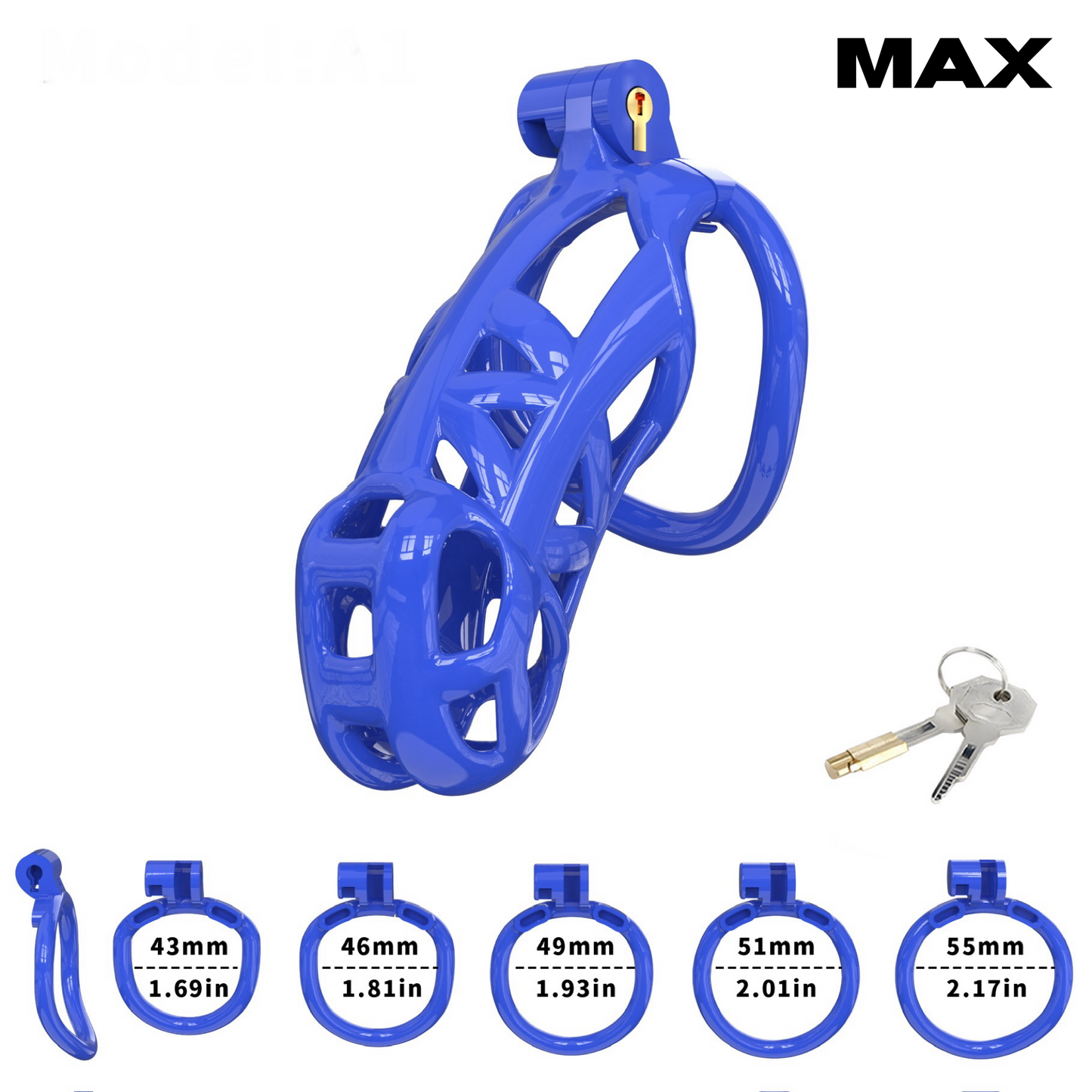 Chastity Cage Blue Balls