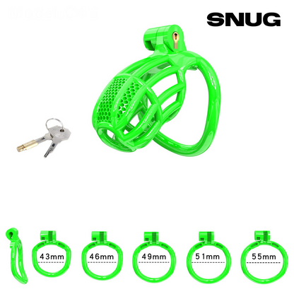 Chastity Cage Honeycomb Brat Green