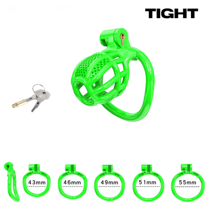 Chastity Cage Honeycomb Brat Green