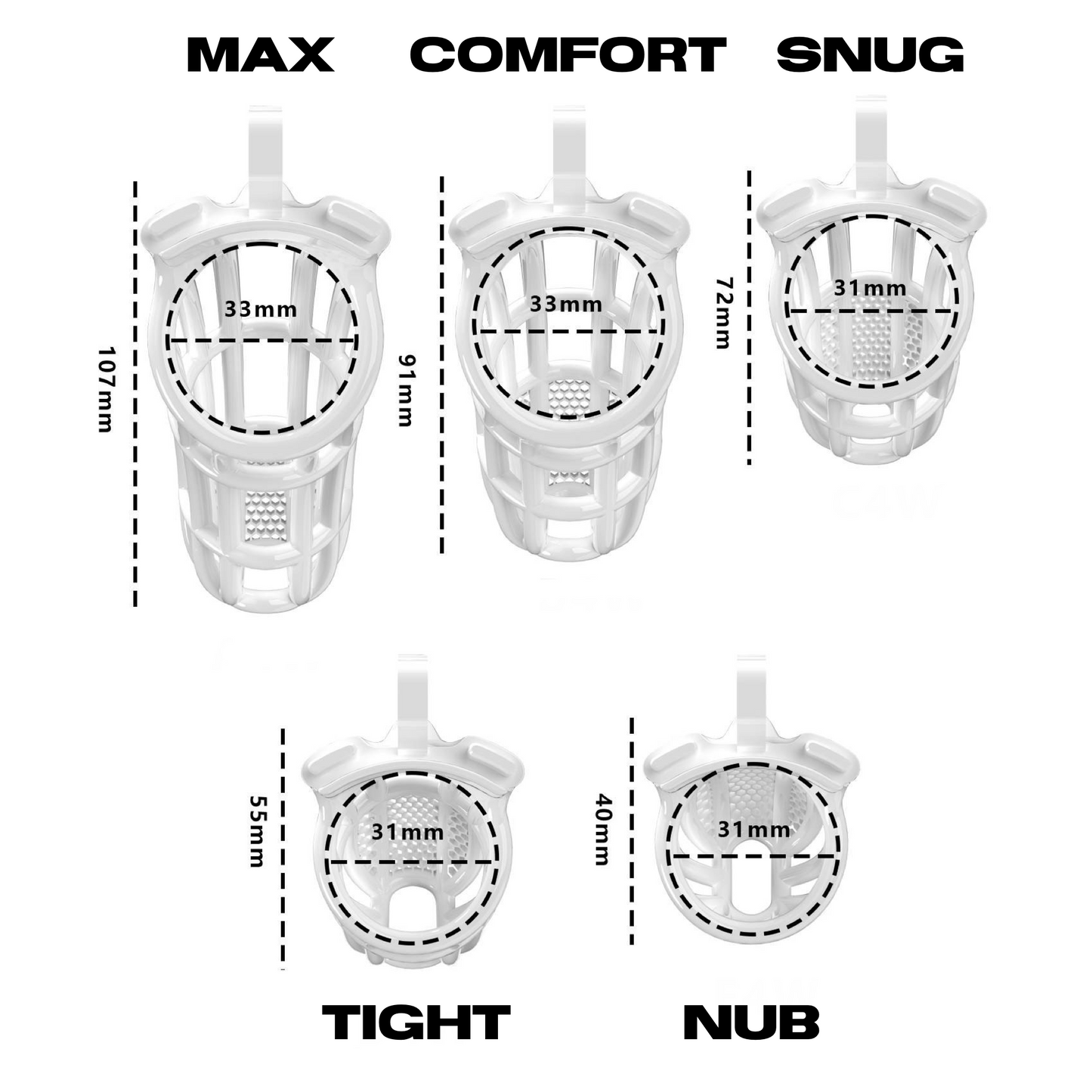 Holiday Bundle Chastity Cage Honeycomb (2 Cages)