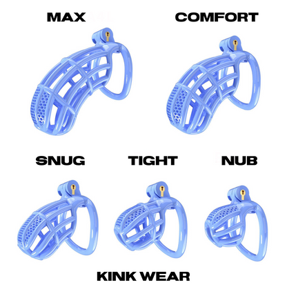 Chastity Cage Honeycomb Boi Blue