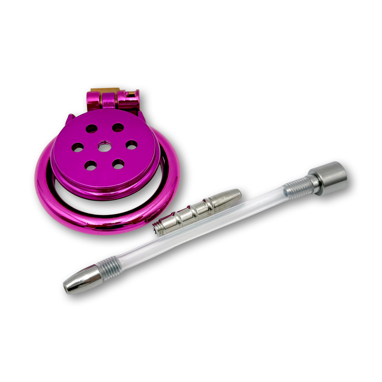 Flat Steel Chastity Cage