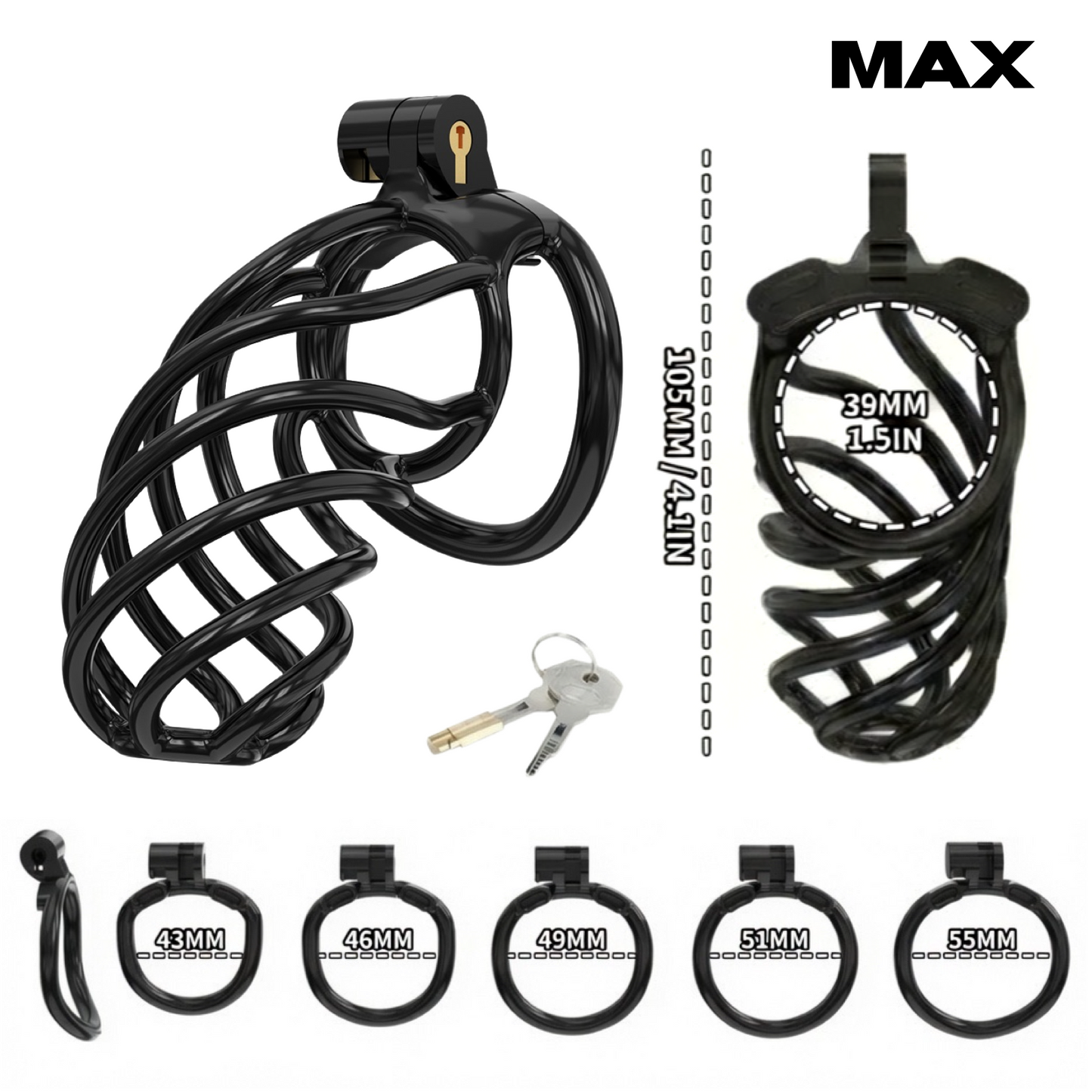Twist Chastity Cage
