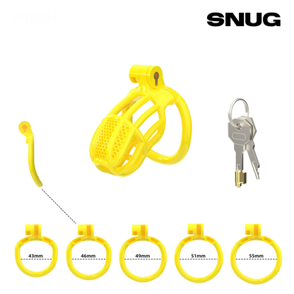 Chastity Cage Honeycomb WS Yellow