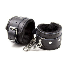 Vegan Leather Fuzzy Handcuffs Pair